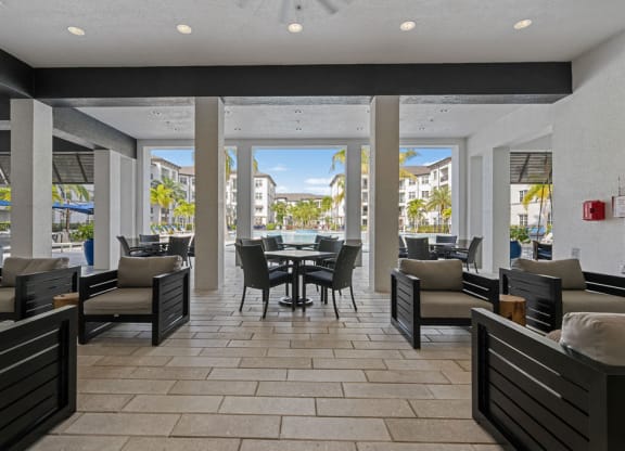 Outdoor lounge at Inspira, Naples, FL, 34113