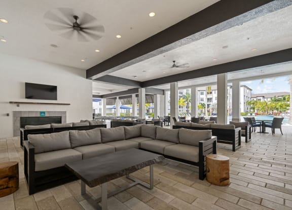 Outdoor lounge at Inspira, Naples, FL, 34113