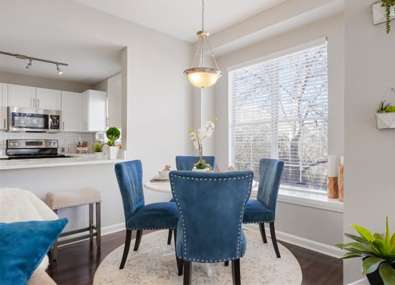 Model Dining Room at The Bluffs at Highlands Ranch, Highlands Ranch, Colorado