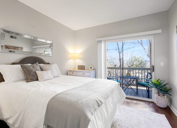 Beautiful Bright Bedroom With Wide Windows at The Bluffs at Highlands Ranch, Highlands Ranch, Colorado