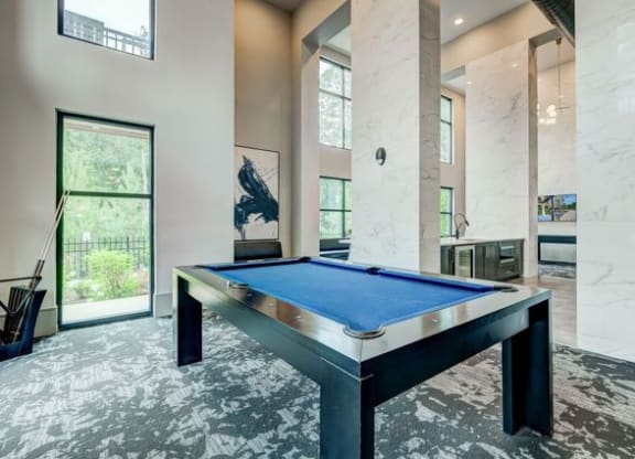Billiards Table In Clubhouse at Artesia Big Creek, Alpharetta, GA