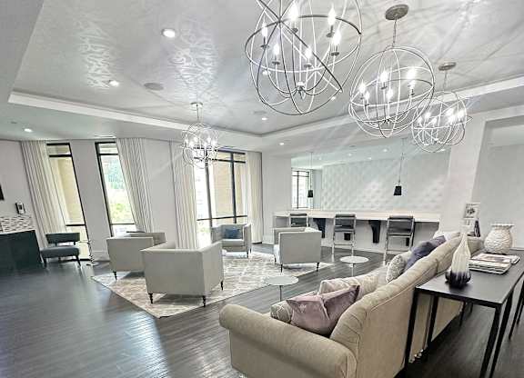 Modern Lobby at LaVie SouthPark Apartments in Charlotte, NC
