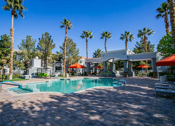 Pool Area at Octave Apartments, Las Vegas, NV, 89123