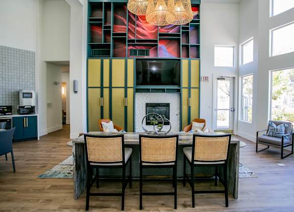 Fireplace Lounge at Octave Apartments, Nevada, 89123