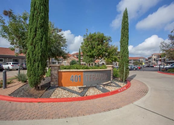 Welcoming Property Sign at Teravista, Round Rock