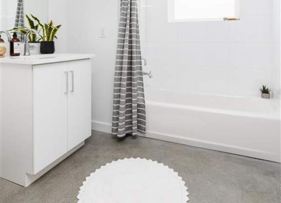 Bathroom with tub shower at the perch, Los Angeles, 90065