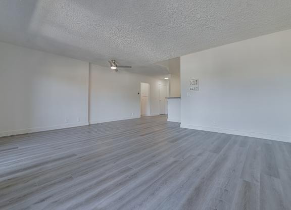 View of living room and dining area