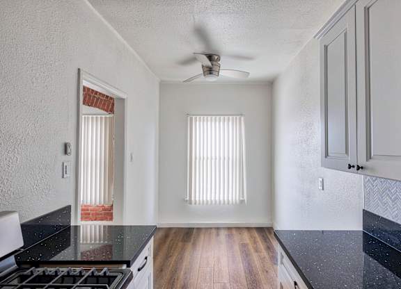 Kitchen and view of unit