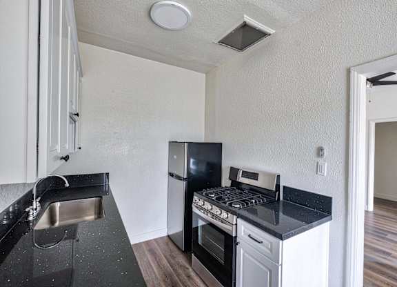 kitchen with upgraded appliances
