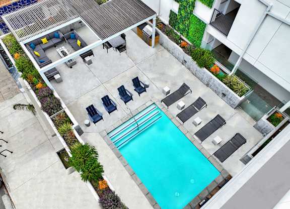 Pool and BBQ Terrace Overhead