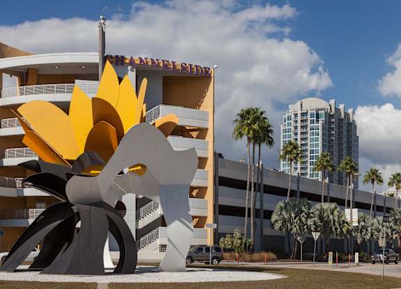 Your vehicle stays out of the elements in the community’’s attached parking garage.