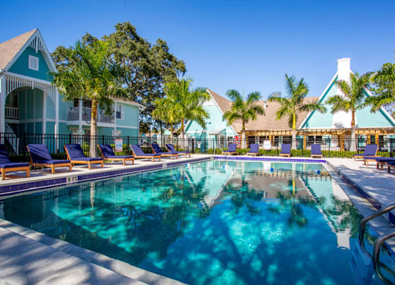 Beautiful poolside