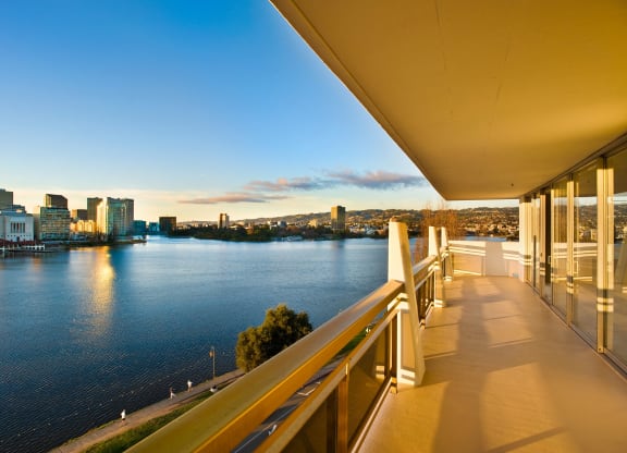 Balcony overlooking  Lake Merritt  at 1200 Lakeshore, California, 94606