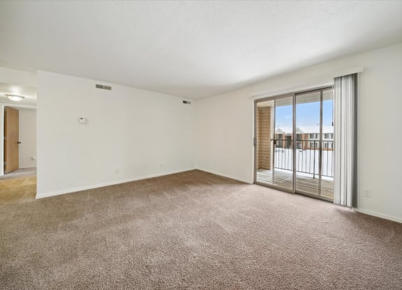 Spacious Living Area with Carpet