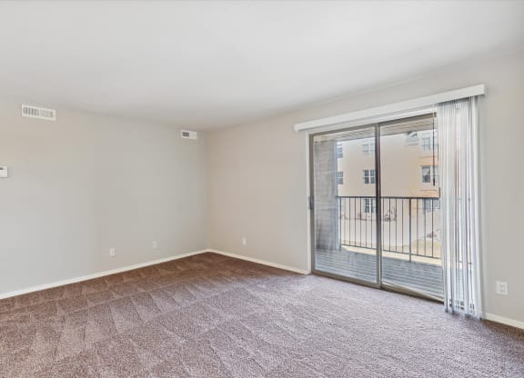 Living room with Balcony Access