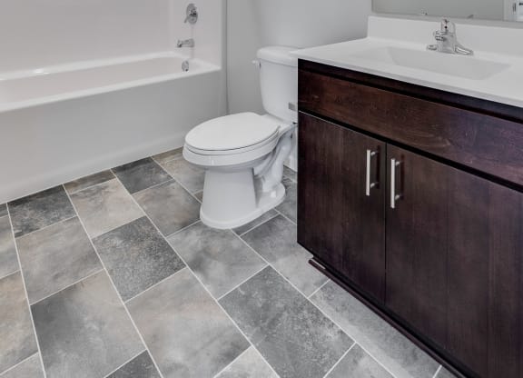 Bathroom Featuring Premium Fixtures & Finishes
