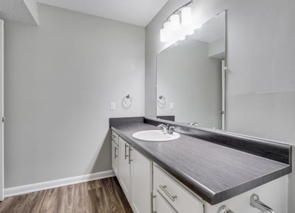 Bathroom With Large Vanity & Countertop