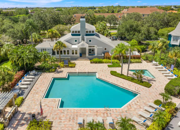 Aerial View Of The Pool & Sundeck