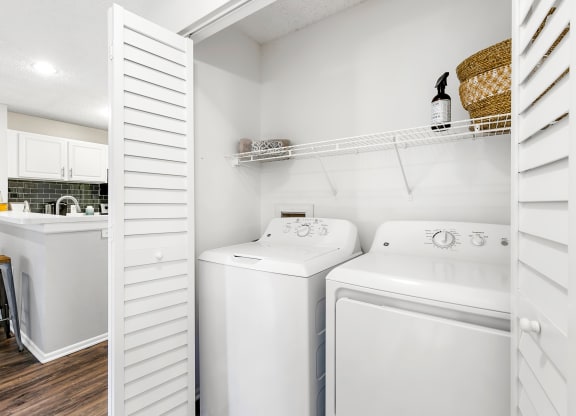 Closet Featuring Washer & Dryer