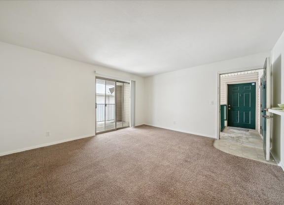 Spacious Living Area with Carpet