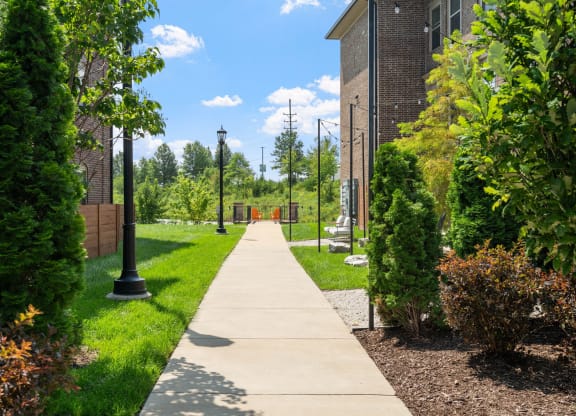 Walkway between Synergy Apartment Homes