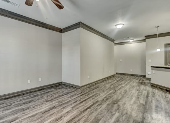 Living Area With Wood-Style Floors