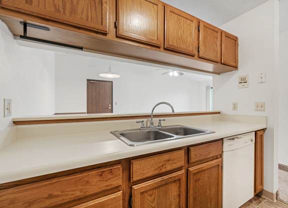 Kitchen with Wood Cabinets