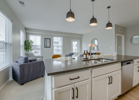 Kitchen Island with Shelving