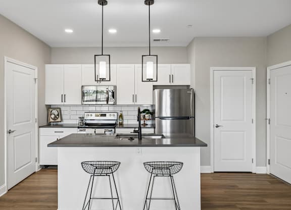 Fully Equipped Kitchen with Stainless Steel Appliances