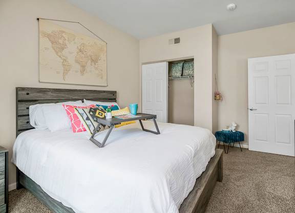 Bedroom with Plush Carpeting