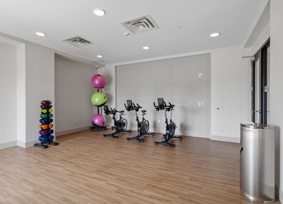 Fitness Studio with Spin Bikes