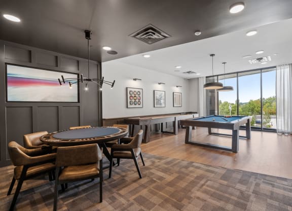 Game Room with Poker Table