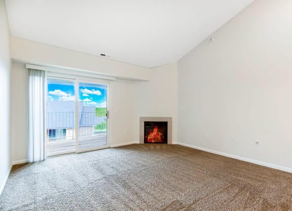 Spacious Living Area with Fireplace