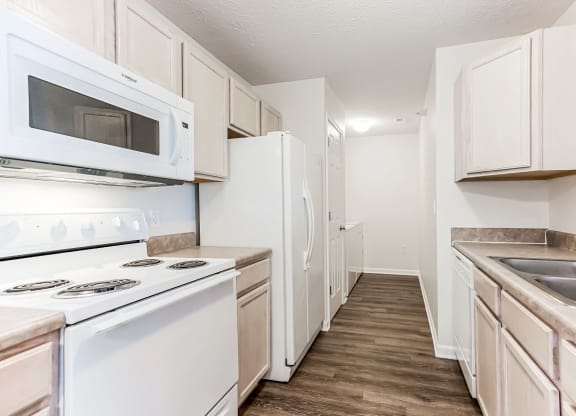 Kitchen with Wood-Style Flooring