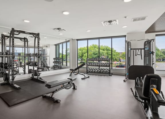 Fitness Center with Weights