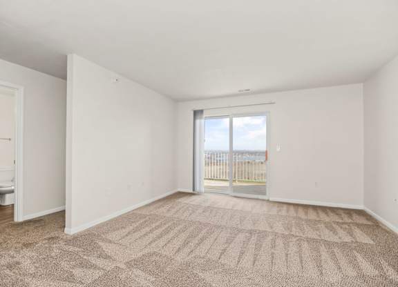 Living Room with Plush Carpeting