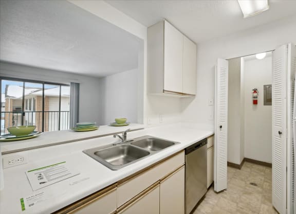Kitchen with White Cabinetry