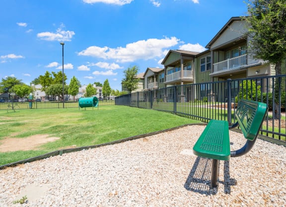 our apartments have a dog park with a playground