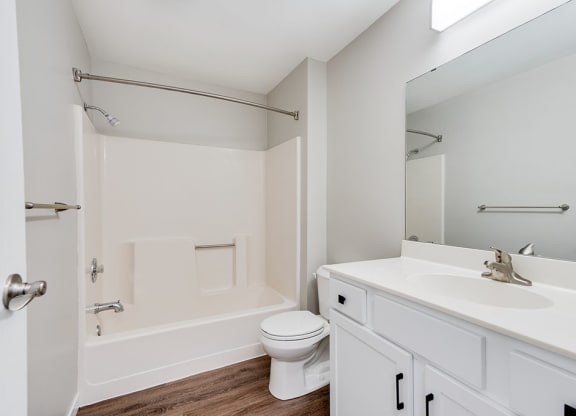 Spacious Shower with Tub