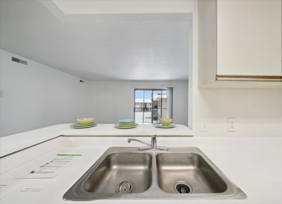 Kitchen with Living Room Access