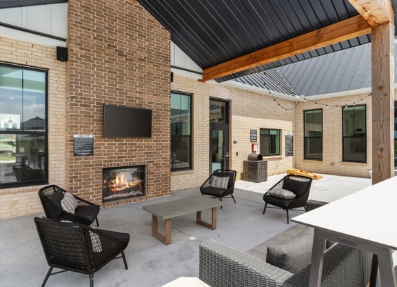 Patio with Fireplace