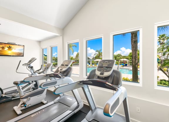 Cardio Equipment At The Fitness Center