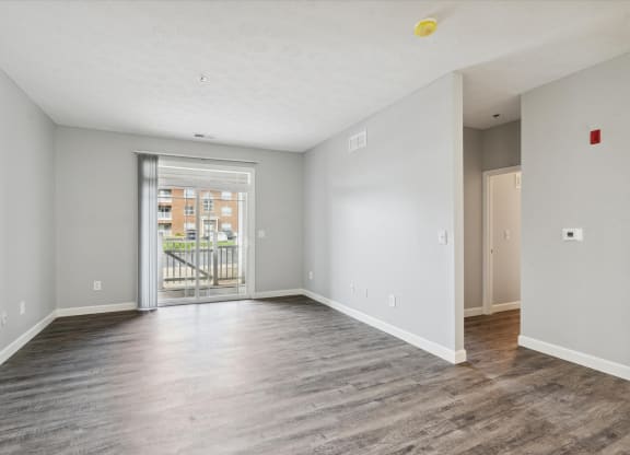 Spacious Living Area With Wood-Style Flooring