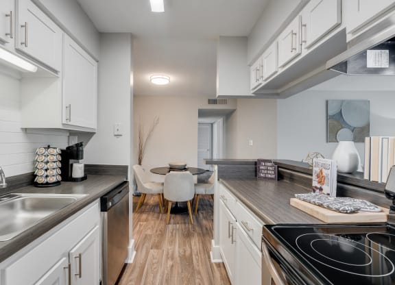 Fully-Equipped Kitchen With Brushed Nickel Hardware