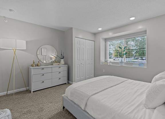 Bedroom with Plush Carpeting