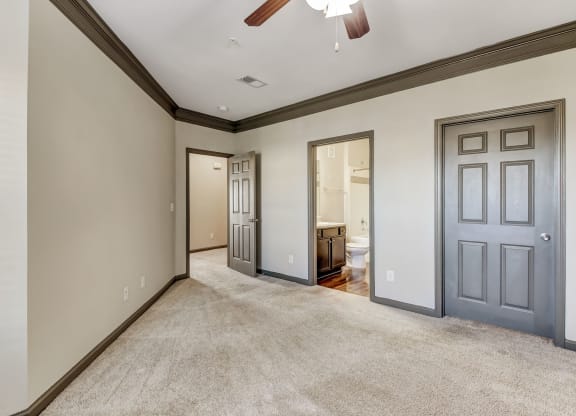 Living Area with Crown Molding
