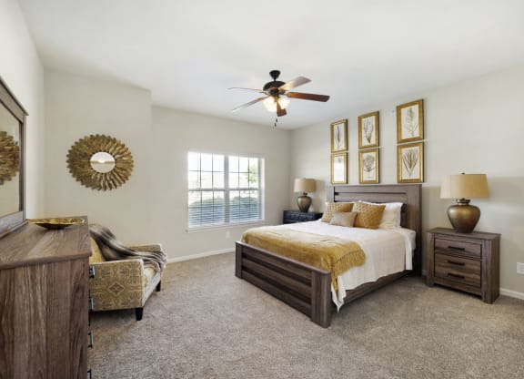 Spacious Bedroom with Plush Carpeting