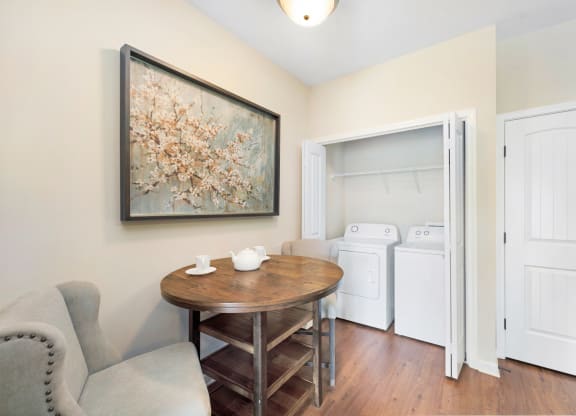 Dining Area with Laundry