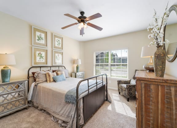Bedroom with Plush Carpeting