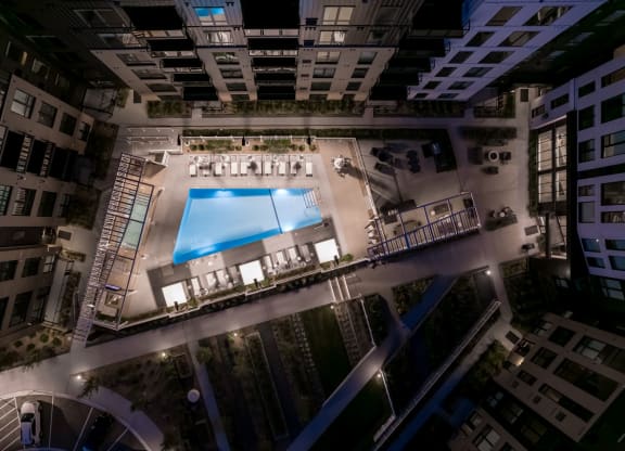 Aerial of Outdoor Pool